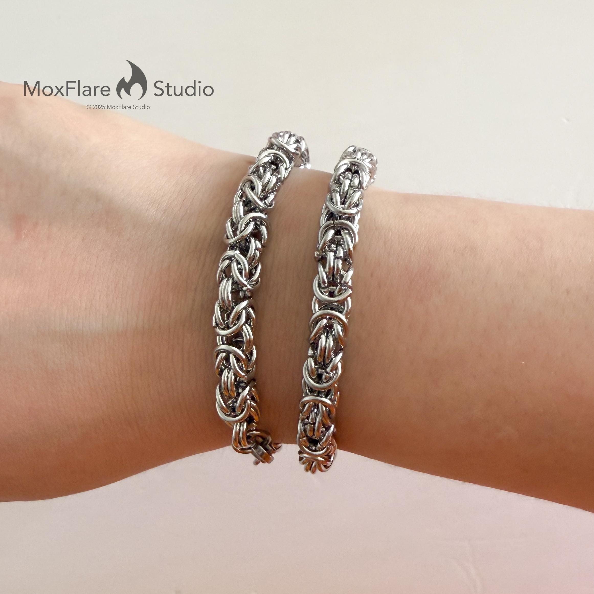Silver Bracelet,punk Bracelet, Stainless Steel Bracelet, Gothic