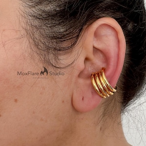 Ear Cuff Kein Piercing Conch Ohrringe Gold Ohrringe Minimalist Ohrring Stack Ohrring Set