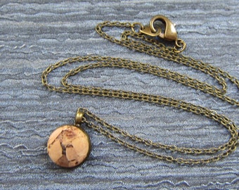 Cork necklace with XS pendant KORKWOOD bronze