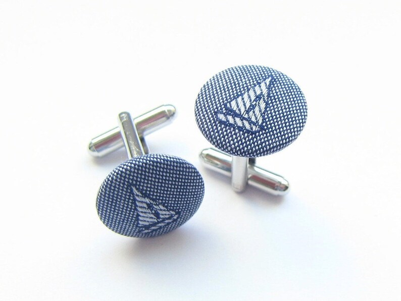 Sailing ship cufflinks maritime image 1