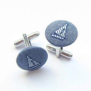 Sailing ship cufflinks maritime image 2