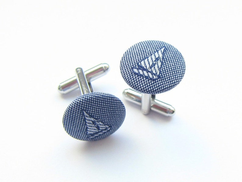 Sailing ship cufflinks maritime image 2