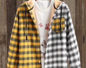 yellow plaid jacket mens