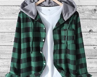 flannel with sweatshirt