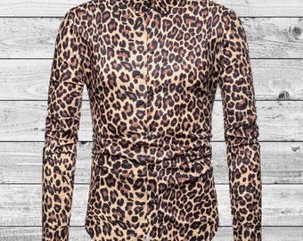 Leopard Shirt Men | Etsy