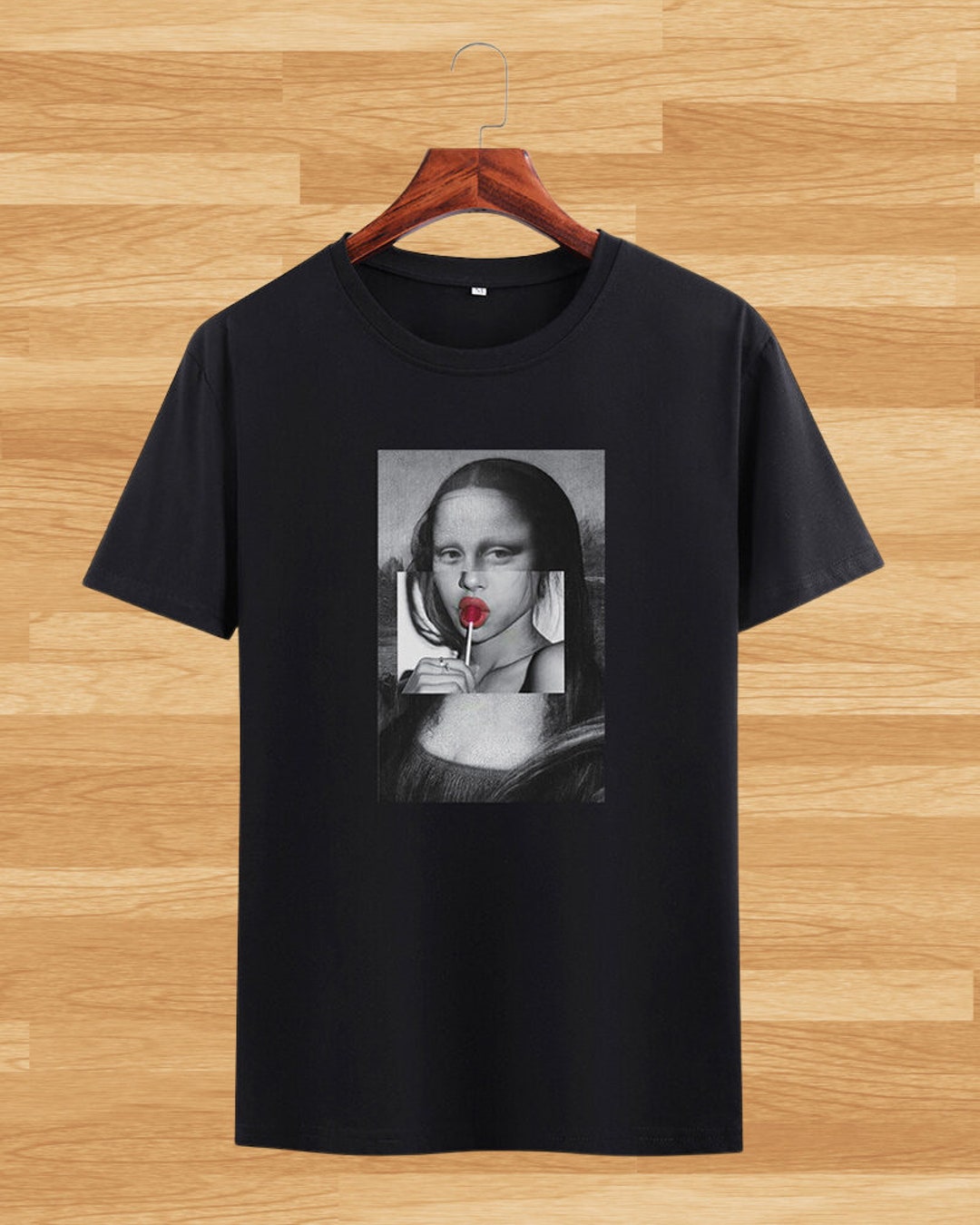 Mona Lisa Lollipop Art T Shirt Men Women Unisex Funny Mona - Etsy