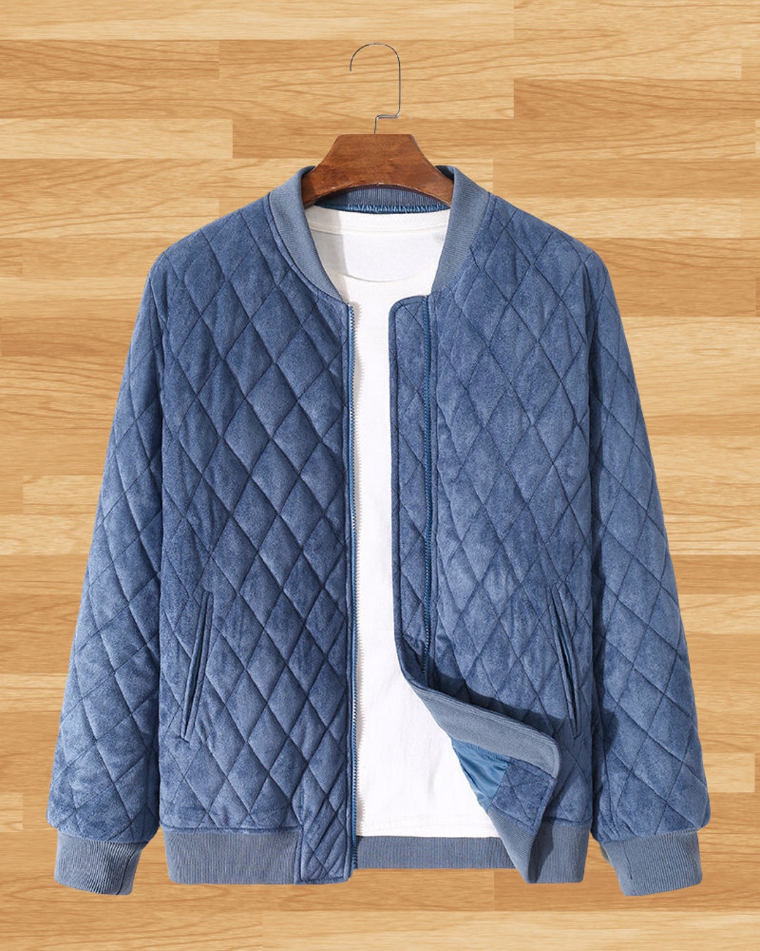 Quilted Puffer Jacket Quilted Lined Cotton Jacket Unisex - Etsy