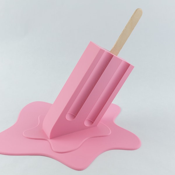 Oversized Melting Popsicle modern pop art sculpture unique decor baby shower gift