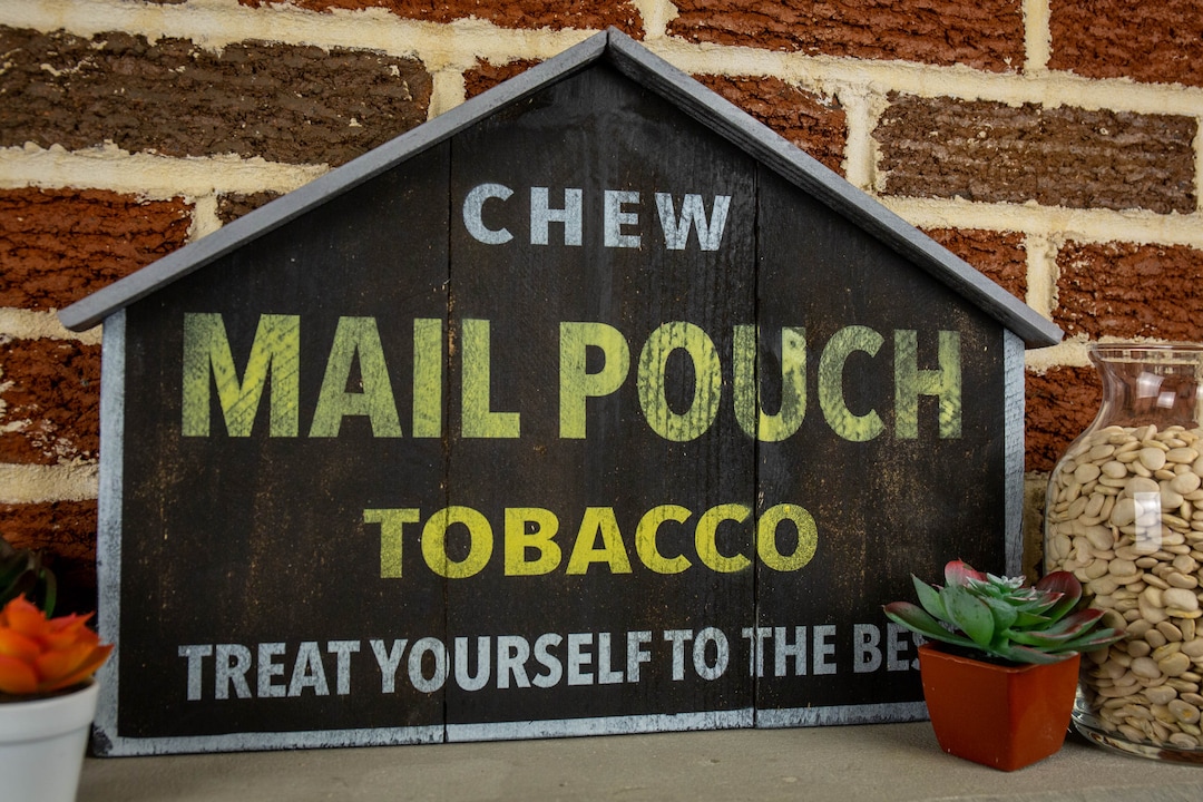 Americana Decor Mail Pouch Tobacco Sign Vintage Wall Art Decor Etsy