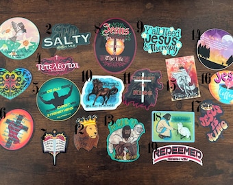 Pick 5 Christian Vinyl Sticker Pack (5 Stickers)
