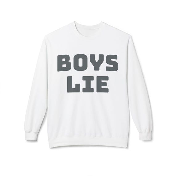 BOYS LIE Softstyle Fleece Crewneck Sweatshirt Etsy