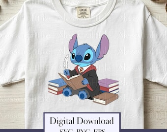Lilo Stitch Wizard Cut File, Layered SVG (Digital Download)