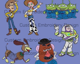 Stickerei Eigenes Design Toy Story Set 6