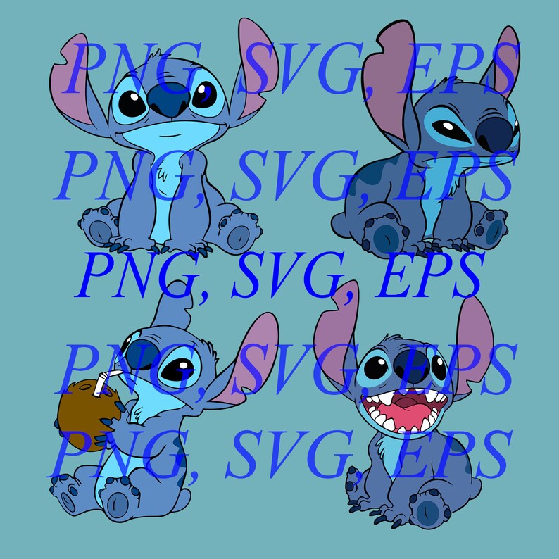 Download Vector Layered Cut Files Stitch 4 set SVG PNG EPS files | Etsy