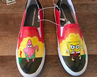 Sponge bob shoes | Etsy