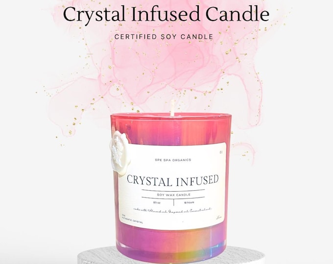 Crystal Infused Candle 8oz