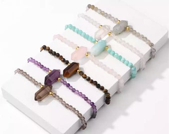 Crystal Beaded Point Anklet