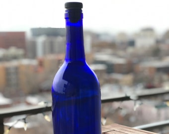 Ho'oponopono Blue Solar Bottle + cork lid