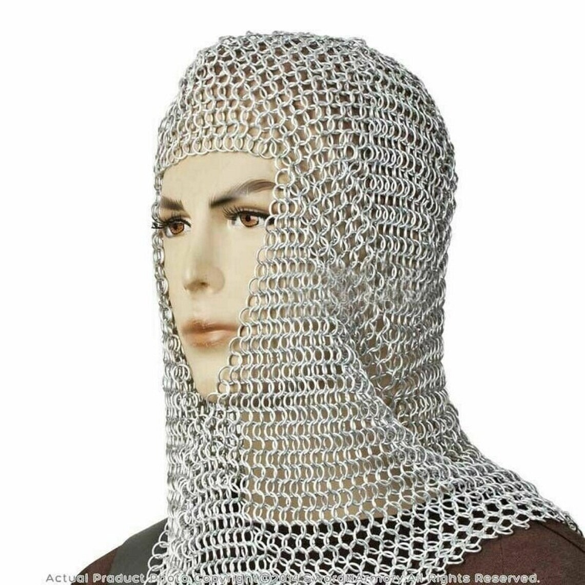 Knights Chainmail Coif Armor Hood for Hauberk 10mm Butted 10 | Etsy