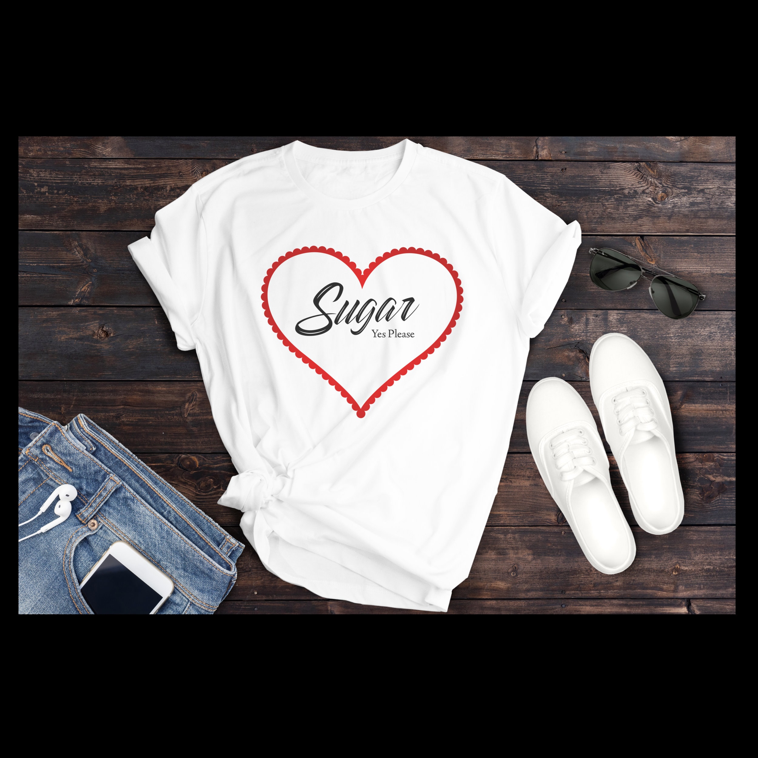 Maroon 5 Tshirt, Sugar Song Lyrics, Sugar Yes Please, Koncert Tshirt z krótkim rękawem T-shirt unisex