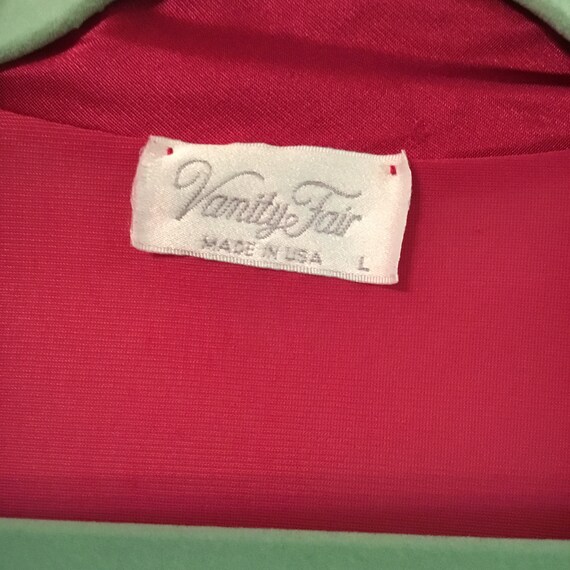 Vanity Fair Vintage Robe, Red - image 3