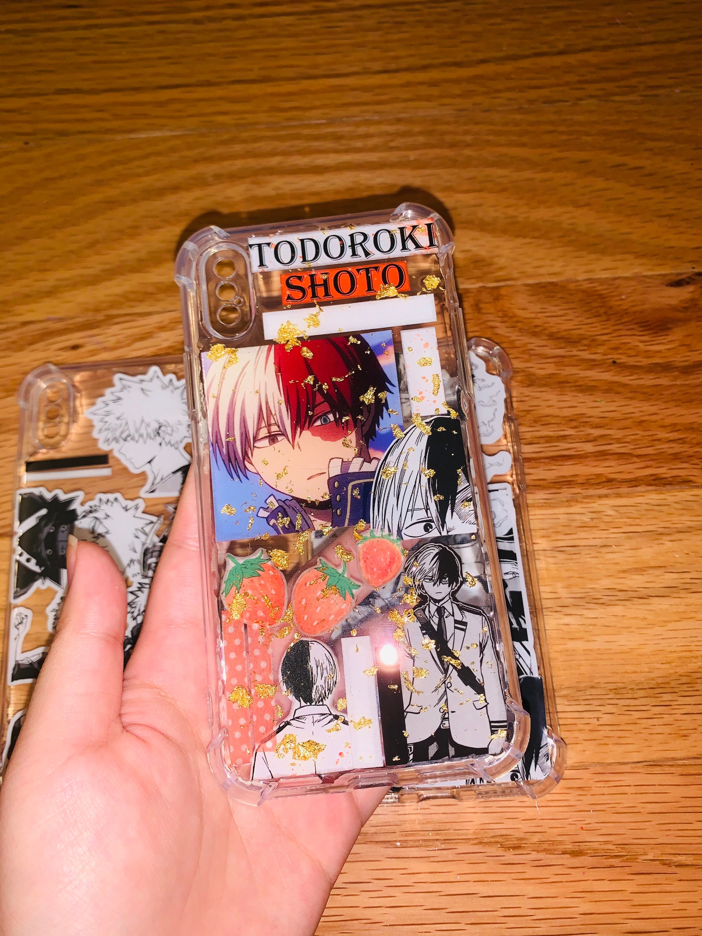 MHA phonecase Deku Bakugou Todoroki iPhone X/XS resin coated | Etsy