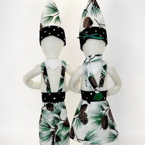 Rhinestone Pinecone Elf Outfit, Christmas Elf Clothes, Shelf-Sitter/Knee-Hugger Elf Doll Accessories
