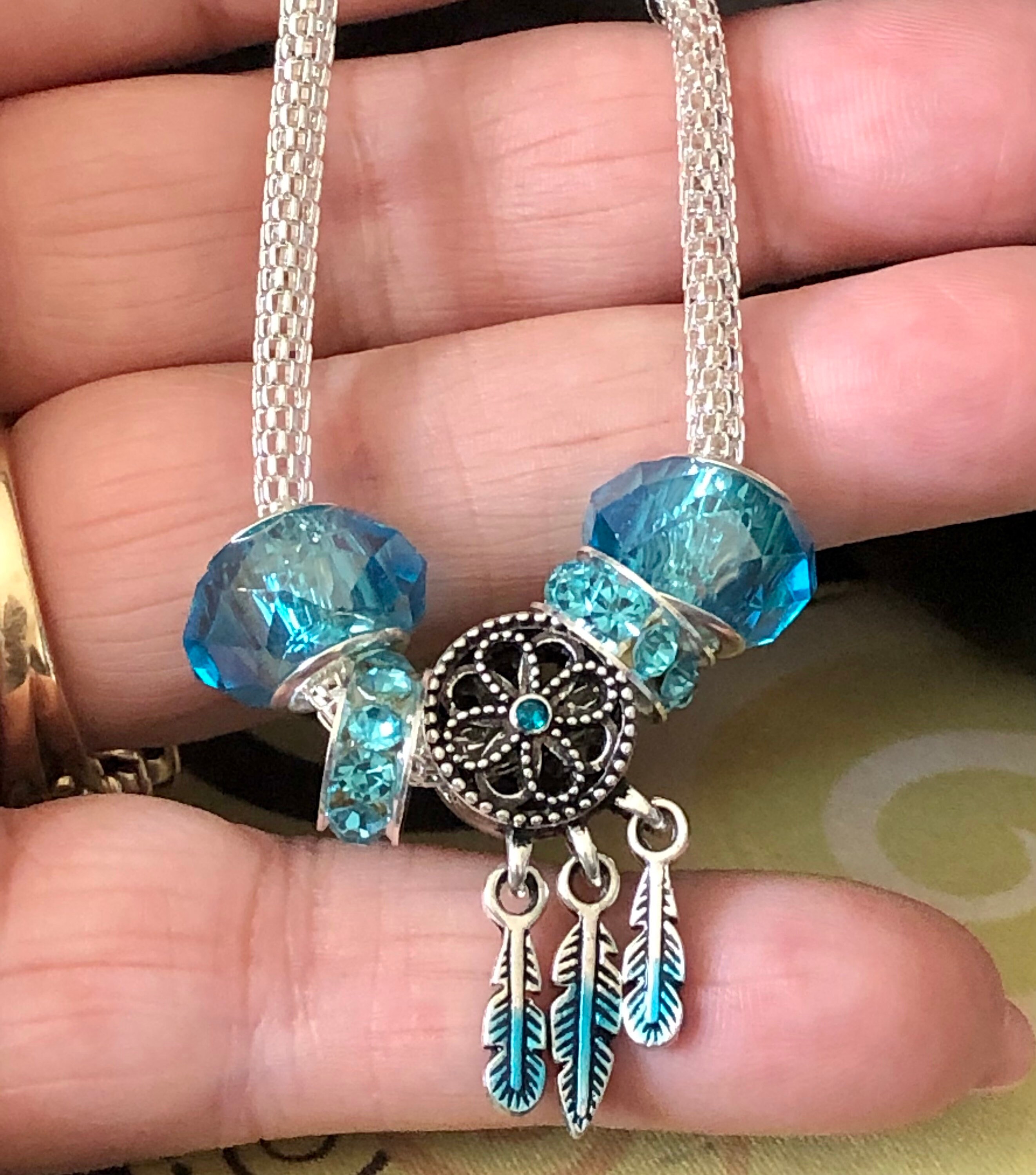 Pandora Like Charm Bracelet With Beads DREAM Etsy Canada