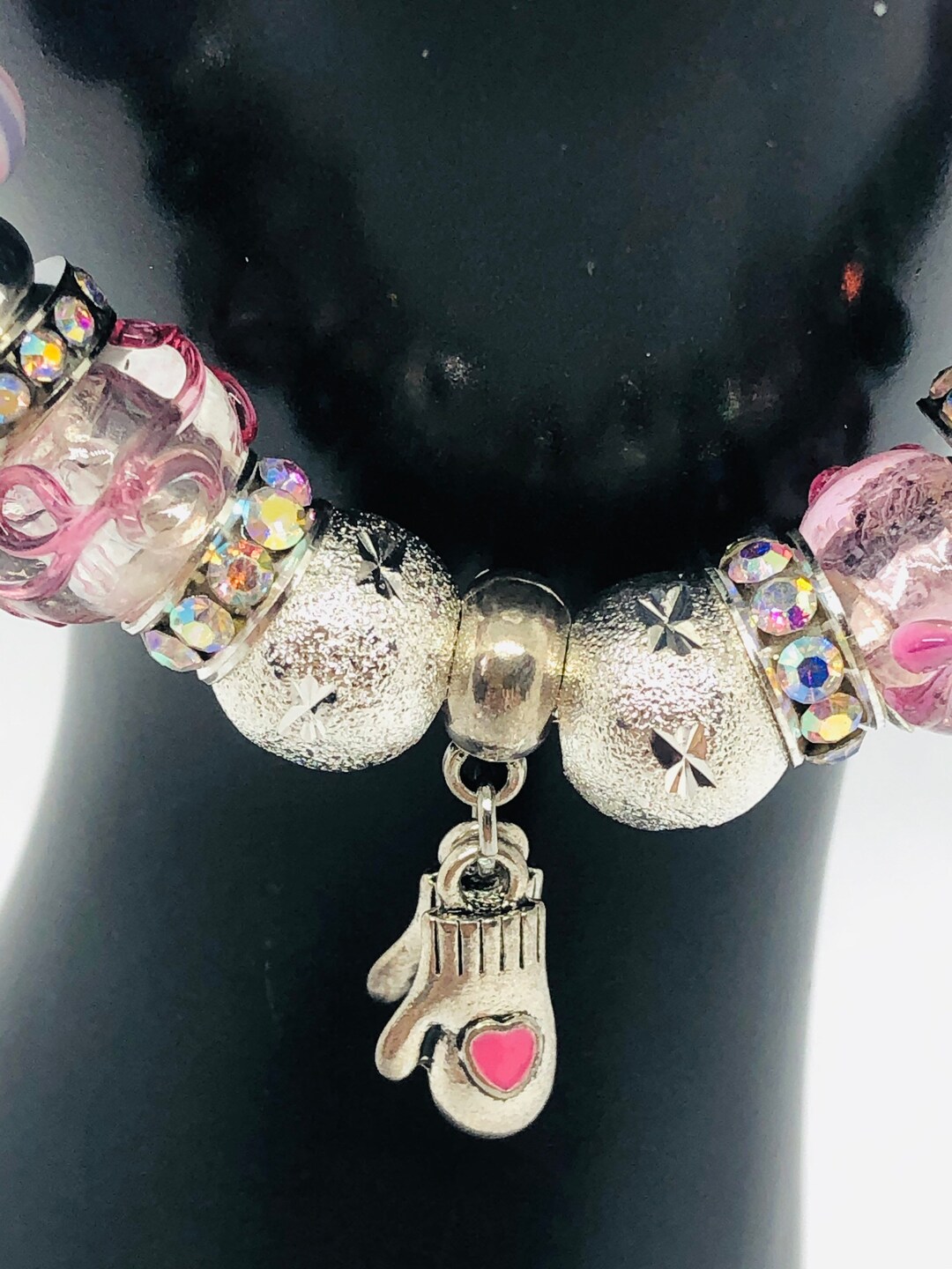 Pandora Like Charm Bracelet Loaded With Charms Beads. WINTER Etsy