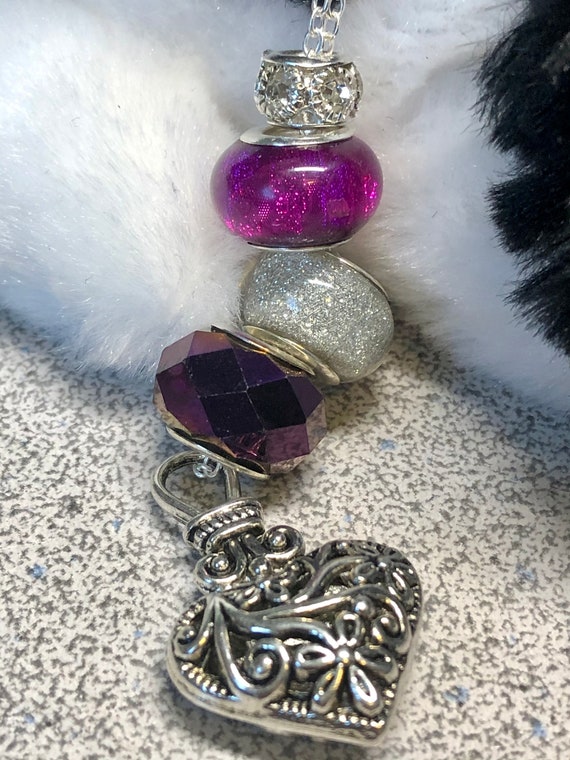 Antique Feel Pandora Like Charm Necklace Gorgeous Open Cut Heart