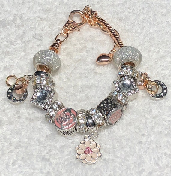 Adjustable 925 Silver Plated Bracelet With Charms Silver With 13 Charms  Perfect Party Gift For Women And Girls From Xusaihua, $1.11 | DHgate.Com