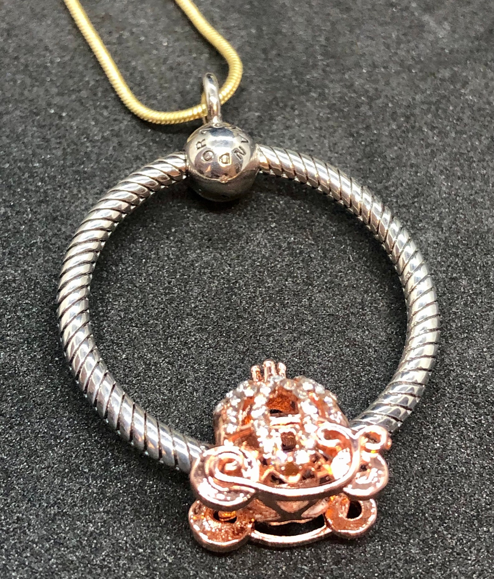 Charm Holder Hinged Like Pandora Moments Fits One Charm Etsy