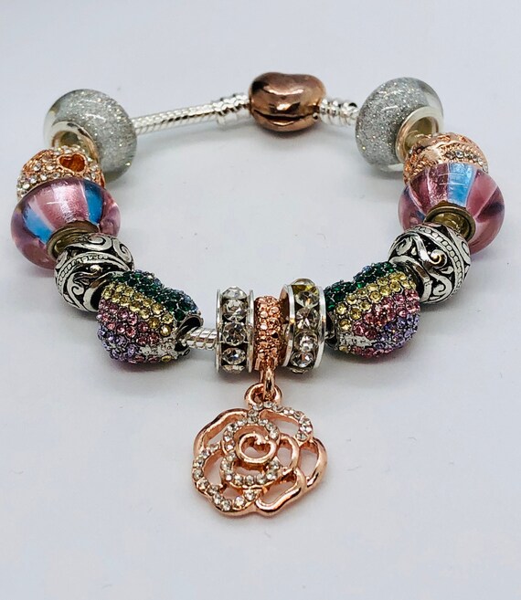 Charm Bracelet Pandora Like. DANGLE 