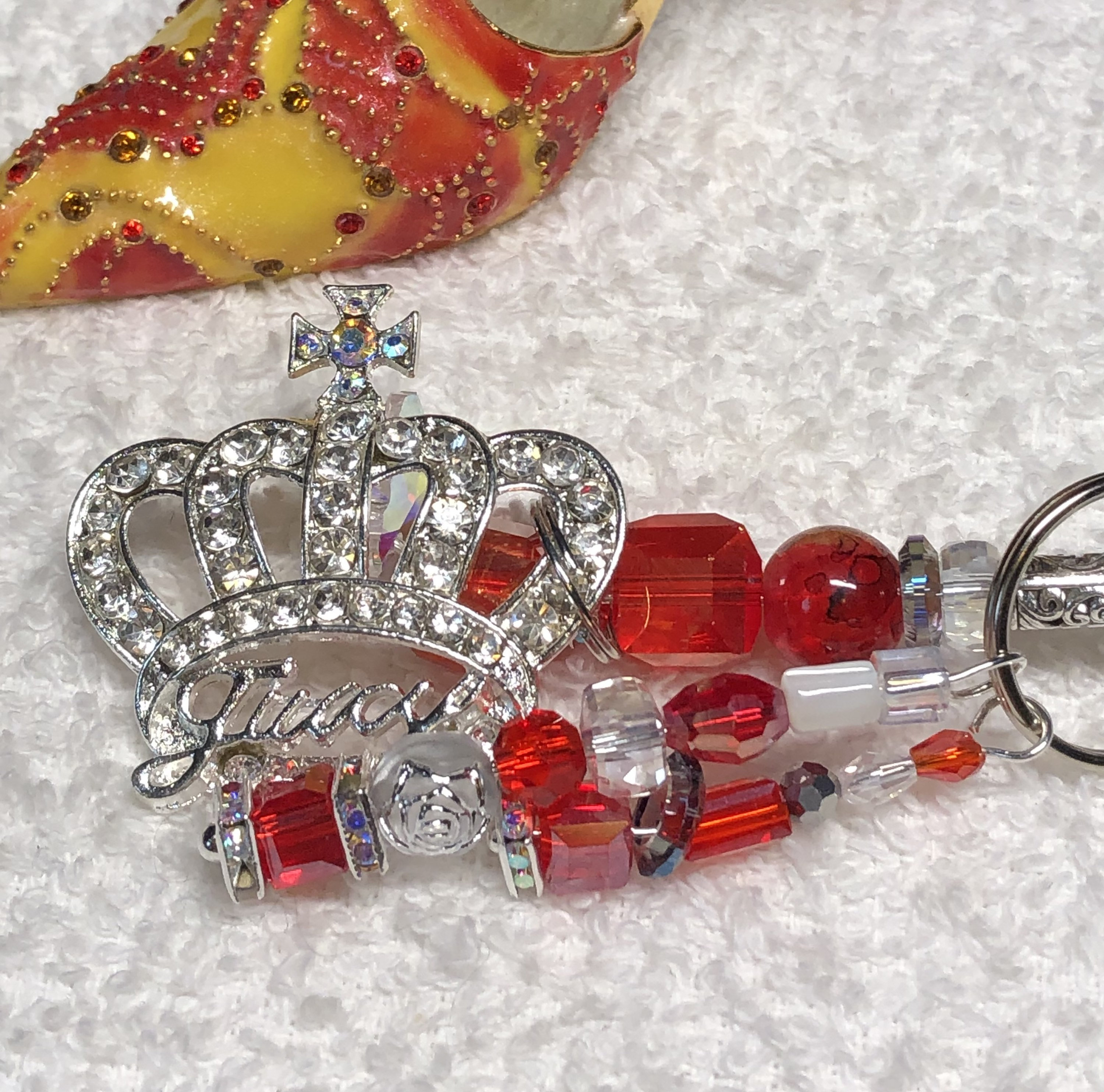 Adorable BLING CROWN Key Fob/keychain for Phone, Decorate Your Pocket ...