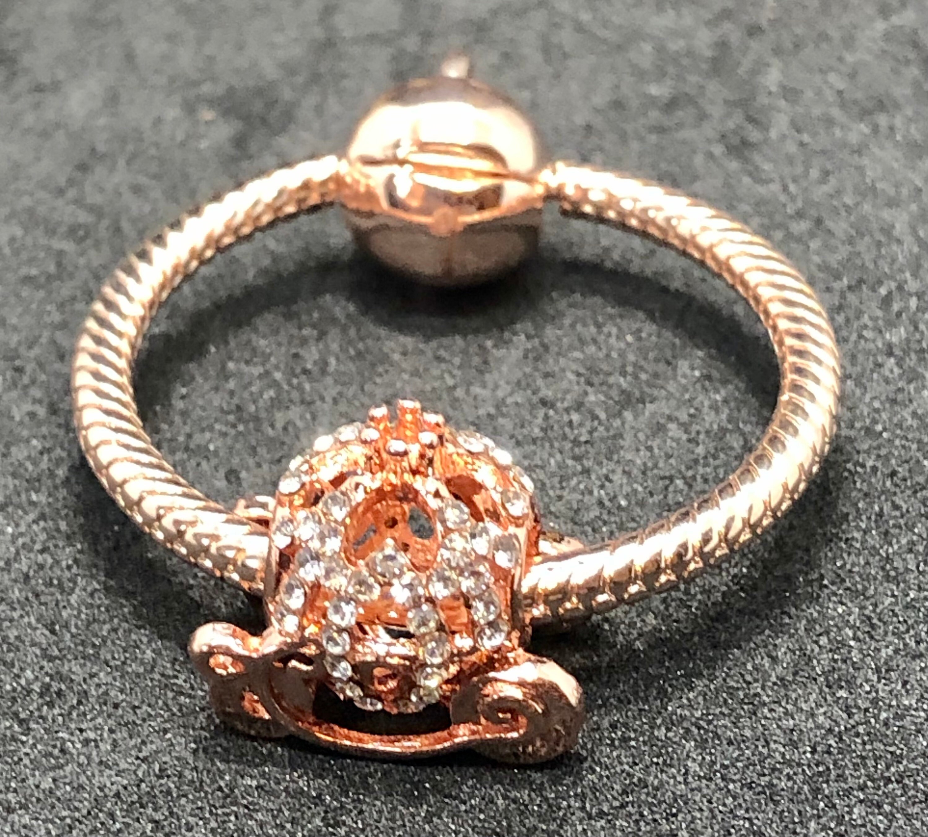 Charm holder hinged like Pandora moments fits one to three | Etsy