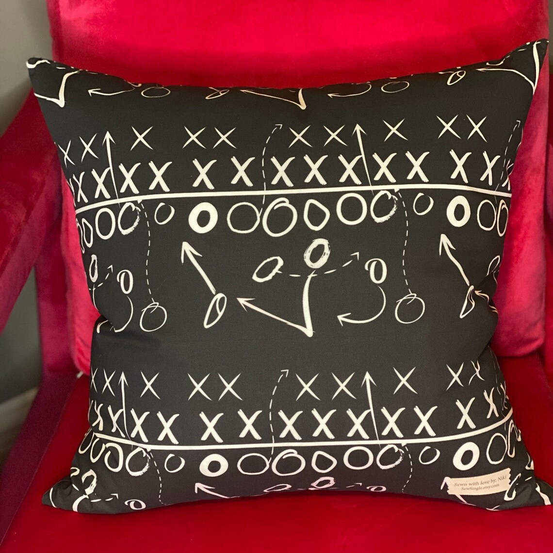 Football Playbook X's and O's 20 X 20 Etsy