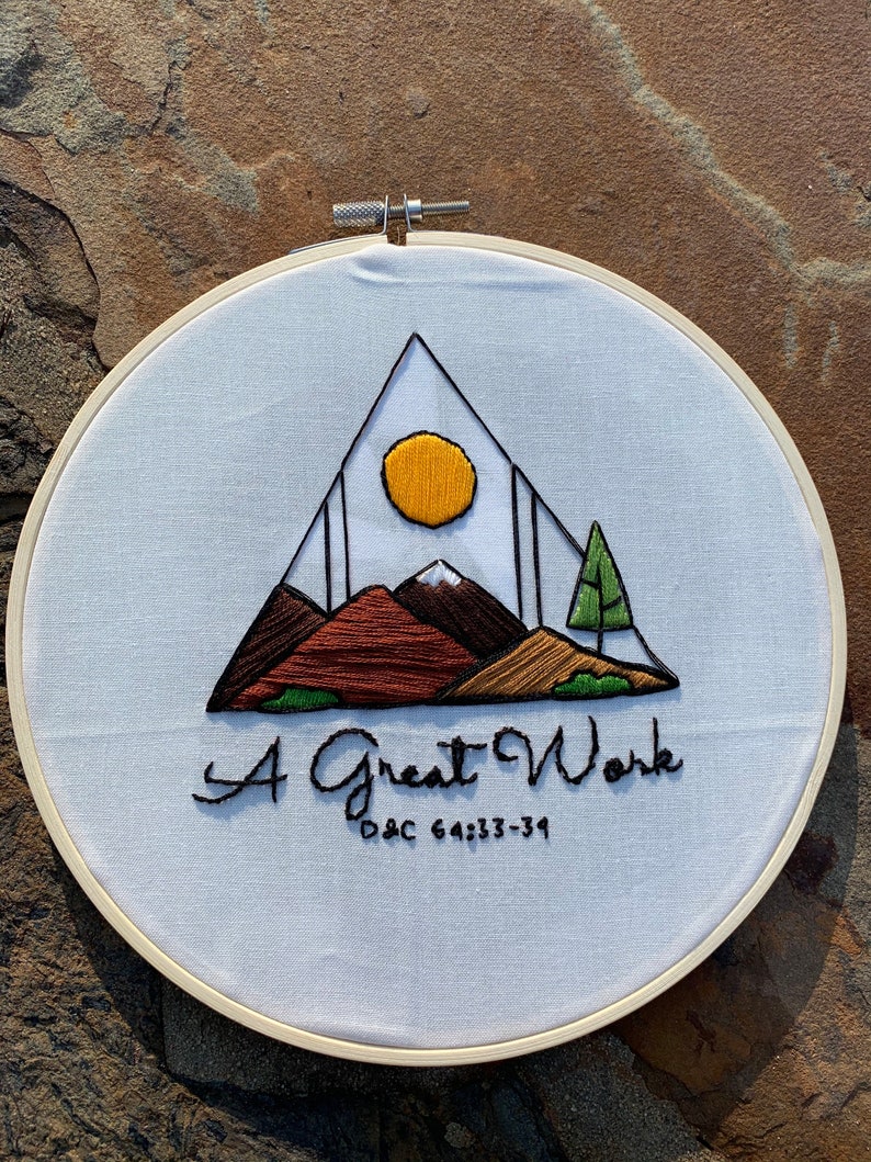 A Great Work 2021 LDS Youth Theme Embroidery Pattern LDS Etsy