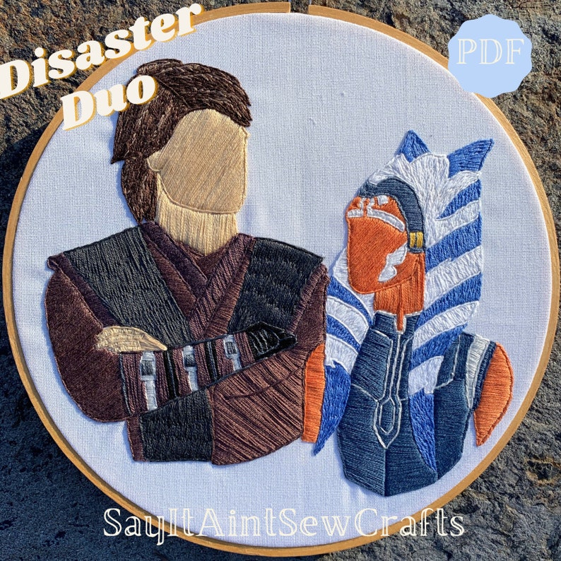 Snips SW Skyguy Snips Embroidery Pattern PDF Embroidery Pattern Star Wars Inspired Embroidery Pattern Snips and Skyguy The Clone Wars