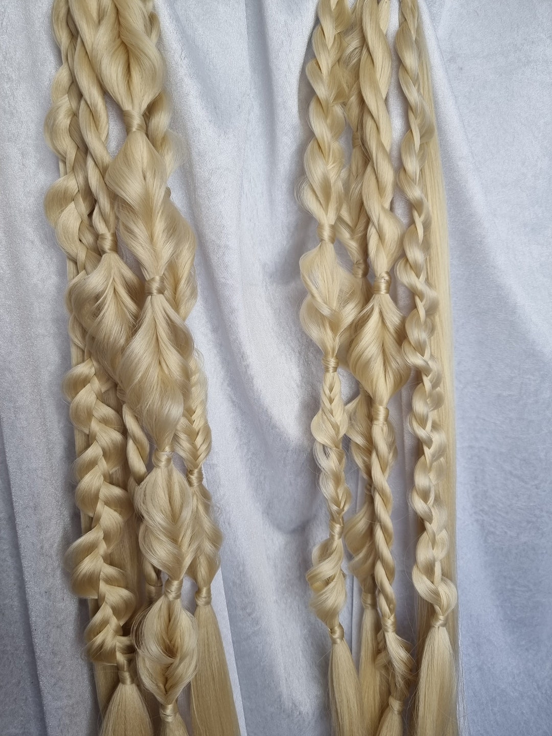 Blonde Braids, Festival Hair, Rave Plaits, Party Accessories - Etsy ...