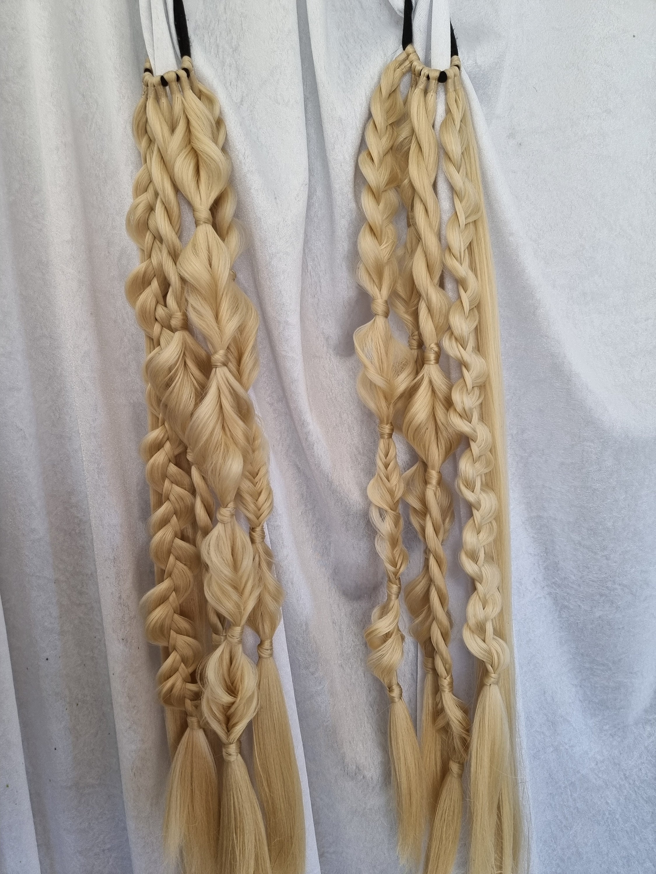 Blonde Braids, Festival Hair, Rave Plaits, Party Accessories - Etsy ...