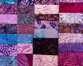 80 5 Batik Charm Squares, 2 repeats of 40 fabrics