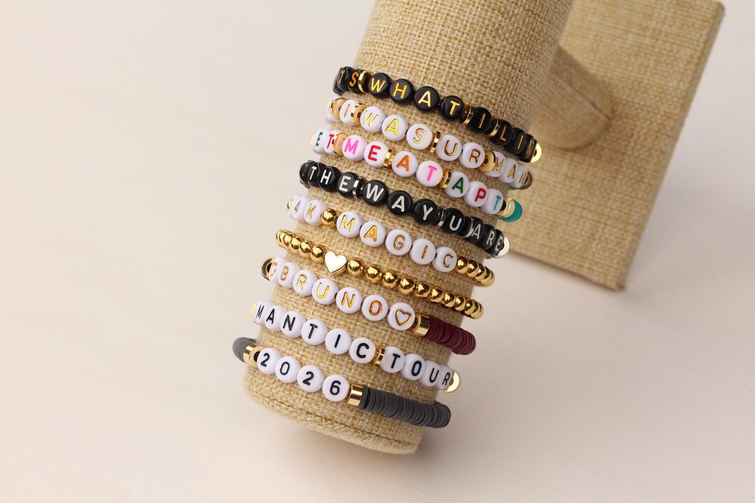 Custom Bruno Mars Bracelet, Hooligan Friendship Bracelet, Song Bracelet