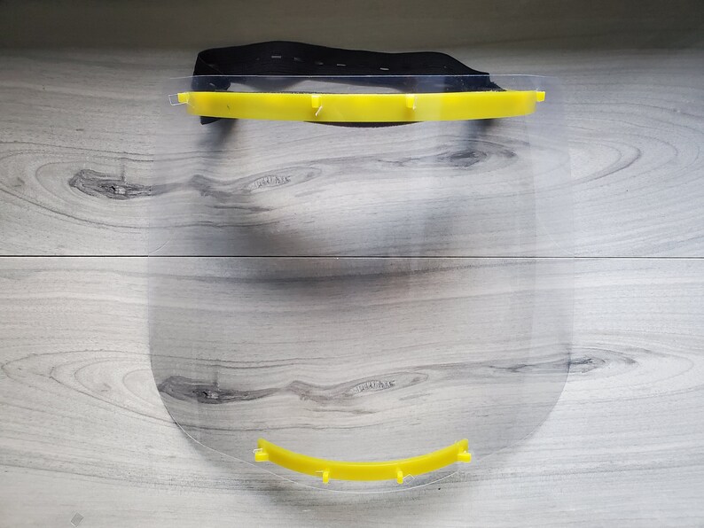 FACE SHIELD Face Mask Poly Headband Face Shield Mask Clear Etsy