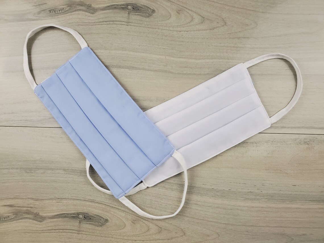 Blue/white Face Maskreusable Mask Washable Mask Mask With Etsy