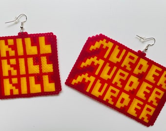 Murder Kill Pixel Earrings