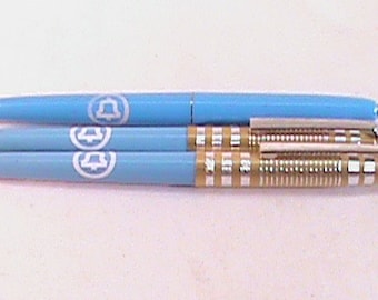 3 bolígrafos publicitarios ATT vintage de Waterbury. Laboral