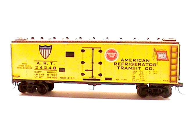 VagĂłn frigorĂfico VARNEY American Refrigeration Transit, escala HO, vintage