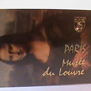 livret de cartes postales vintage Paris France Musée du Louvre