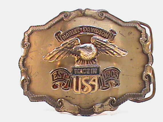 Vintage HARLEY DAVIDSON Made In USA Belt Buckle
