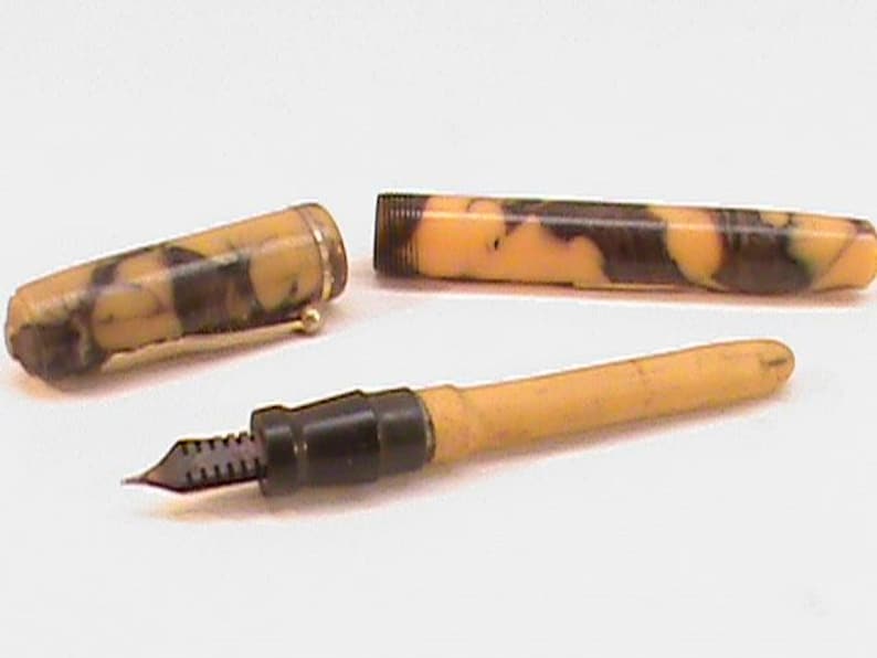 Pluma estilográfica vintage mini de 4 pulgadas con plumín de acero inoxidable galés imagen 2